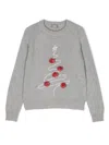 Il Gufo Tree Wool Sweater In Grey