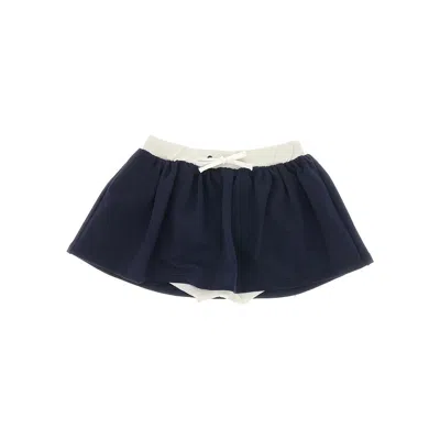 Il Gufo Ini Skirt With Integrated Shorts Kids In Blue
