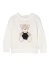 Il Gufo Intarsia-knit Cotton Jumper In White