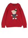 Il Gufo Intarsia-knit Jumper In Red