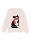 Il Gufo Intarsia-knit Sweater In Neutral