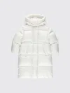Il Gufo Girls Flared Down Jacket With Hood In White