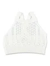 Il Gufo Kid - Crochet Top In White