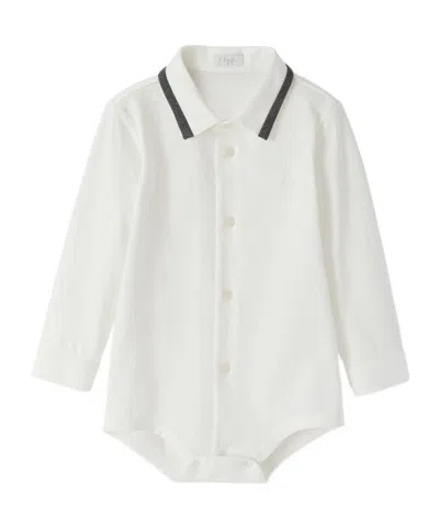 Il Gufo Knitted Button-type Jumpsuit In White
