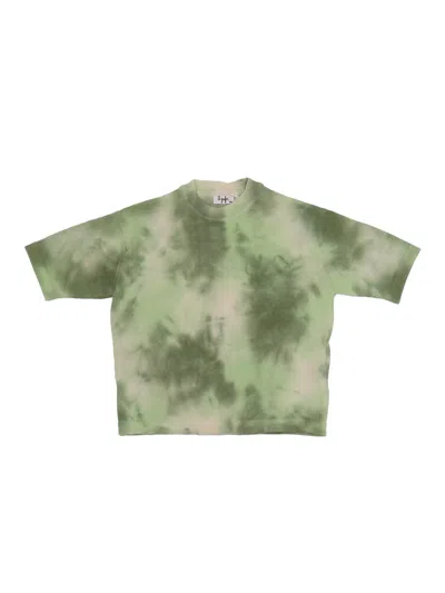 Il Gufo Kids' Knitted T-shirt In Green