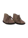 Il Gufo Lace-up Leather Desert Boots In Brown
