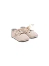 Il Gufo Lace-up Pre-walkers In Neutrals