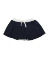 Il Gufo Layered Drawstring Shorts In Black