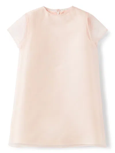 Il Gufo Kids' Layered Dress In Pink