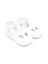 Il Gufo White Baby Shoe In Nappa Leather In ホワイト