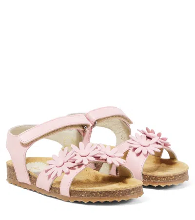 Il Gufo Kids' Leather Sandals In Pink