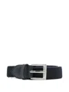Il Gufo Leather-trimmed Elasticated Belt In Black