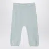 Il Gufo Light Green Wool Leggings In Green