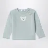 Il Gufo Light Green Wool Pullover In Green