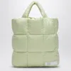 Il Gufo Lime Yellow Bag In Microfibre Nylon In Green