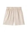Il Gufo Linen Bermuda Shorts In Beige