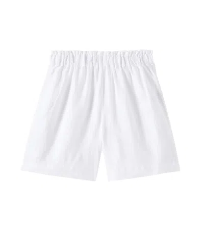 Il Gufo Kids' Linen Bermuda Shorts In White