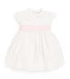 Il Gufo Linen-blend Bow-embellished Dress In White