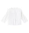 Il Gufo Linen Blouse In White