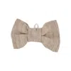 Il Gufo Linen Bowtie Kids In Beige