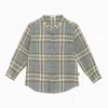 Il Gufo Linen Checked Shirt In Blue