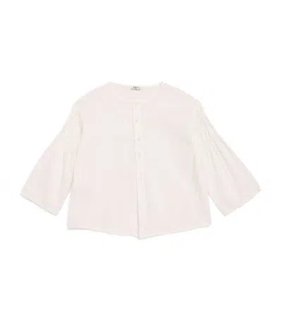 Il Gufo Kids' Linen Shirt In White