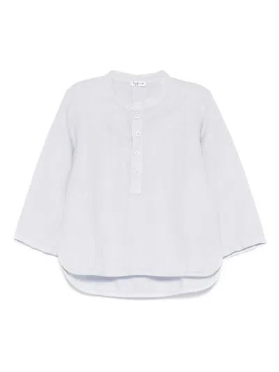 Il Gufo Babies' Linen Shirt In Blue
