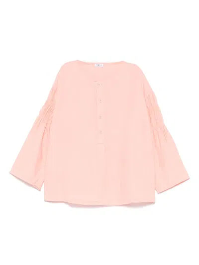 Il Gufo Kids' Linen Shirt In Pink