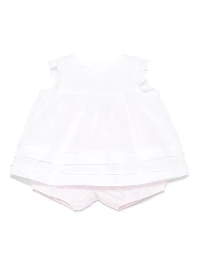 Il Gufo Babies' Linen Short Set In White