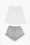 Il Gufo Linen Shorts And Dress Set