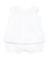 Il Gufo Linen Shorts Set In White