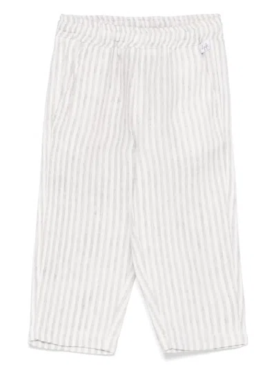 Il Gufo Babies' Linen Trousers In Grey