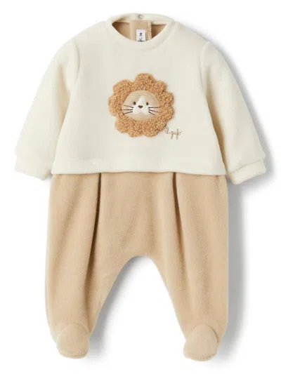Il Gufo Babies' Lion Motif Body In Pink