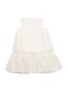 Il Gufo Little Girl's & Girl's Linen Drop Waist Dress In Beige