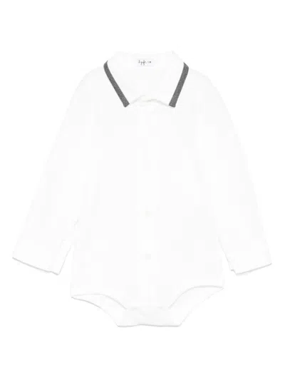 Il Gufo Babies' Long-sleeve Cotton Body In White