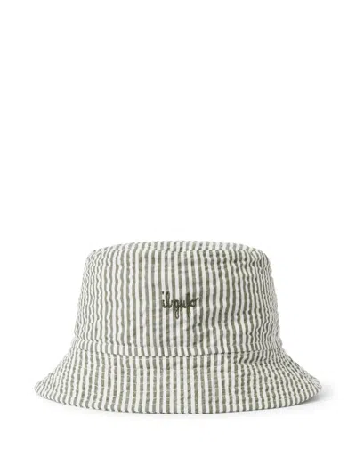 Il Gufo Babies' Logo-embroidered Bucket Hat In Green