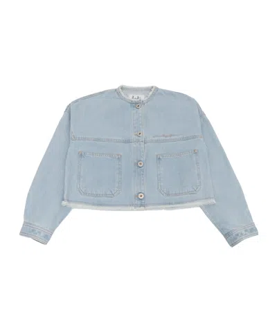 Il Gufo Logo-embroidered Denim Jacket