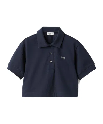 Il Gufo Logo-embroidered Polo Top In Black