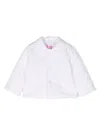 Il Gufo Logo-embroidered Quilted Shirt Jacket In White