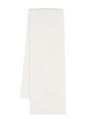 Il Gufo Logo-embroidered Scarf In White