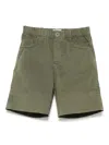 Il Gufo Logo-embroidered Shorts In Green