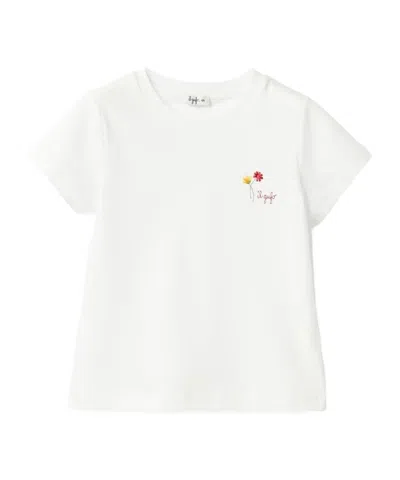 Il Gufo Kids' Logo-embroidered T-shirt In White