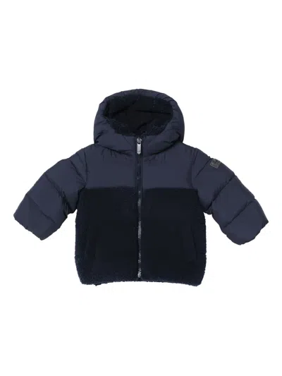 Il Gufo Babies' Logo-patch Padded Jacket In Blue
