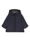 Il Gufo Logo-patch Puffer Jacket In Blue