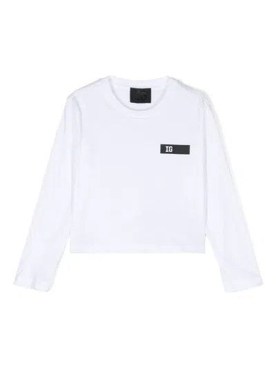 Il Gufo Kids' Logo-print T-shirt In White