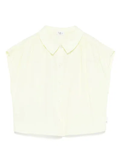 Il Gufo Kids' Logo-tag Shirt In Green