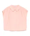 Il Gufo Logo-tag Shirt In Pink