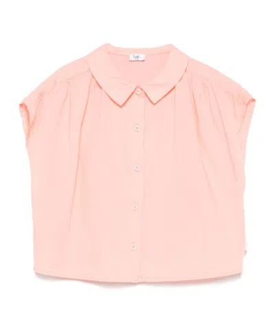 Il Gufo Kids' Logo-tag Shirt In Pink