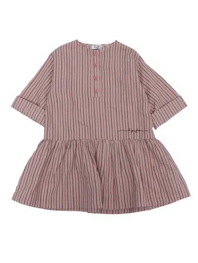 Il Gufo Kids' Long Dress In Multi
