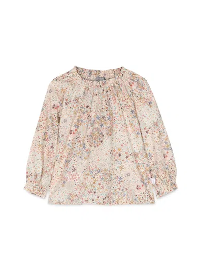 Il Gufo Kids' Long Sleeve Blouse In Multicolour